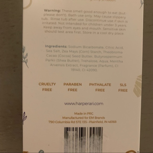 NEW Harper and Ari crystal quartz eucalyptus citrus bath bomb bar - Picture 2 of 6